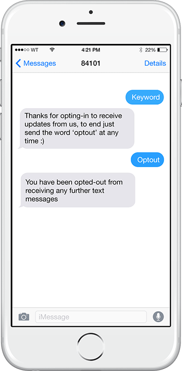 Text Message One Time Password